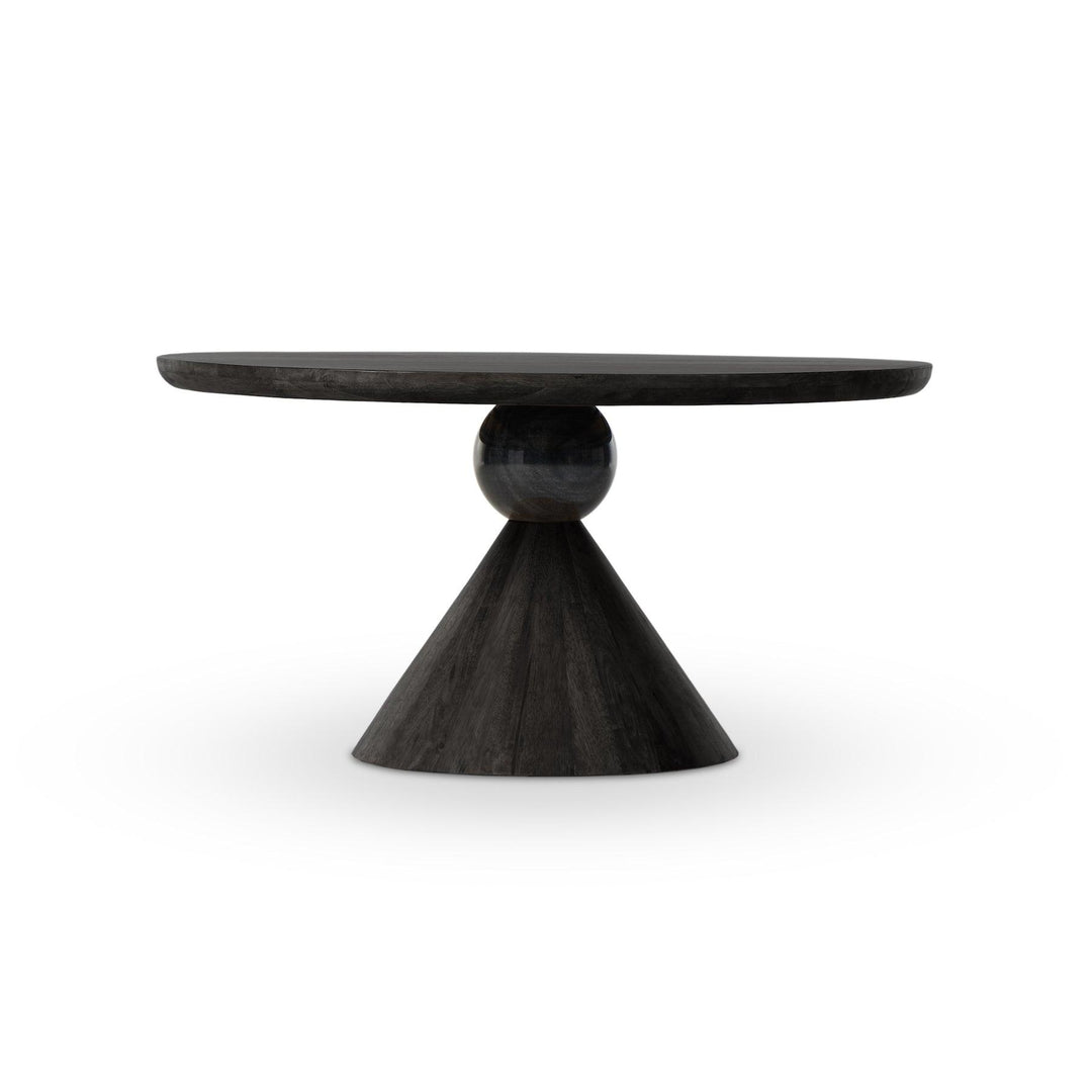BRIANNA DINING TABLE-WORN BLACK - Design for the PPL