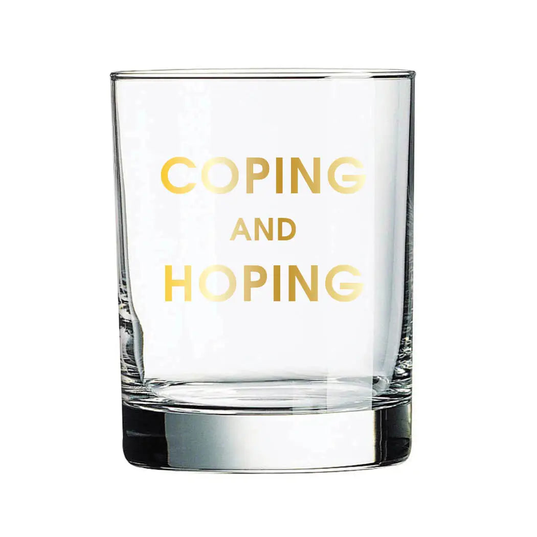 Coping & Hoping Rocks Glass - Design for the PPL