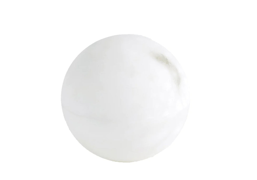 - Alabaster Sphere Box-White-Large -