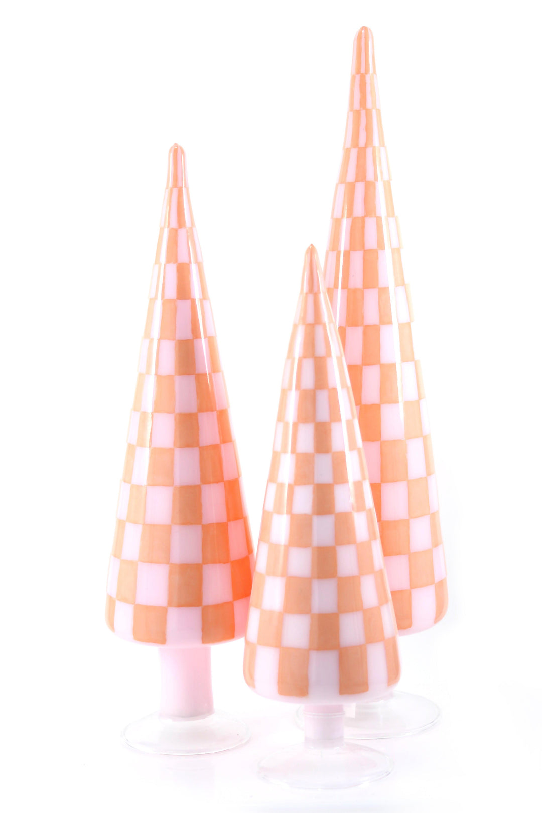 CHECKERED TREES-CORAL-SET/3 - Design for the PPL
