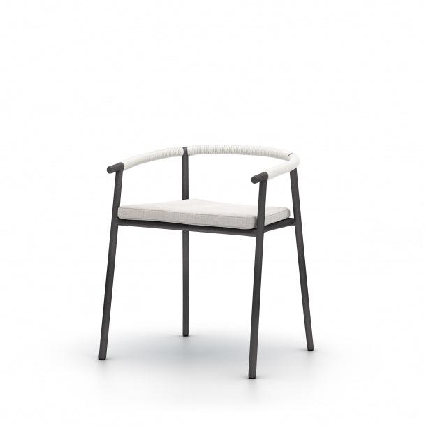 COLLINS OUTDOOR DINING CHAIR-BRONZE/STONE - Design for the PPL
