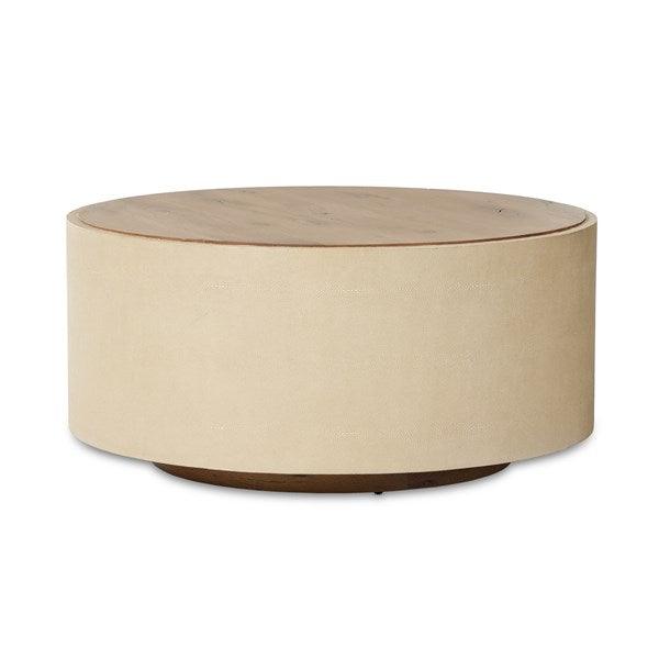 CROSBY ROUND COFFEE TABLE-LIGHT CREAM - Design for the PPL