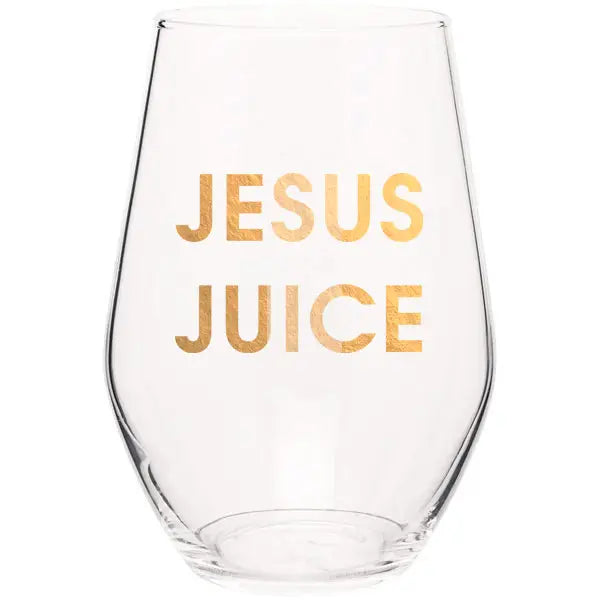 Jesus Juice Stemless Wine Glass - Design for the PPL