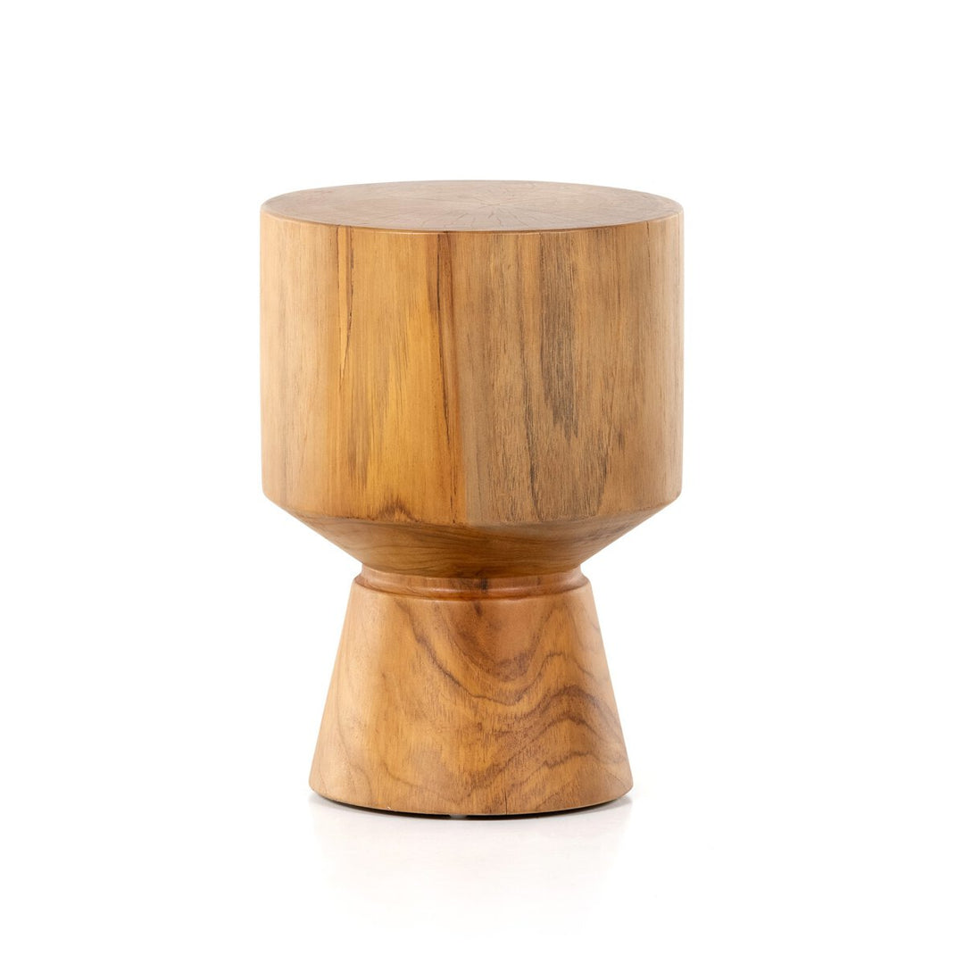 Jovie Outdoor End Table Natural Teak