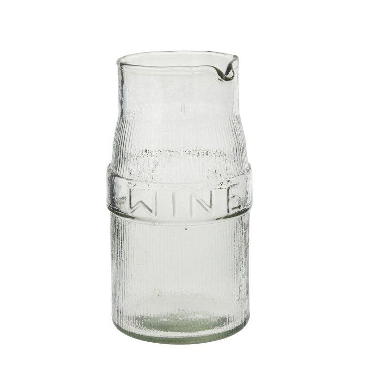 Labeled Pressed Glass Pitcher - Design for the PPL
