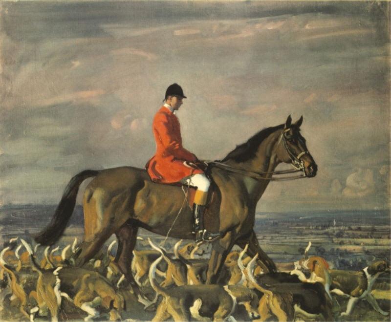 Major T. Bouch and the Belvoir Hounds (57x47) - Design for the PPL