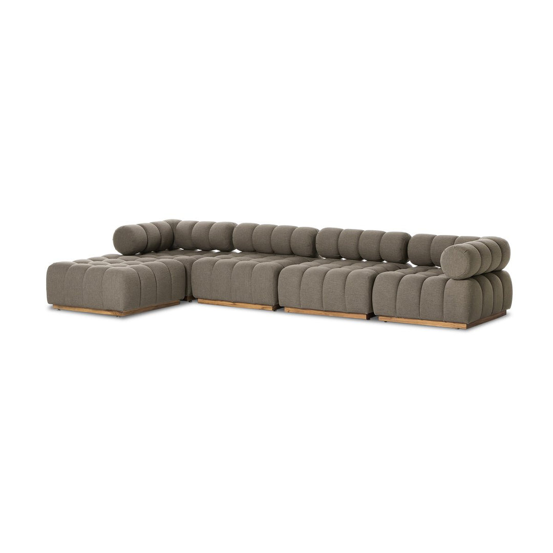 Roma Outdoor 4-Piece Sectional Alessi Fawn