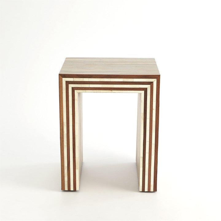 Sienna Nesting End Table-Walnut/Bone-Sm - Design for the PPL