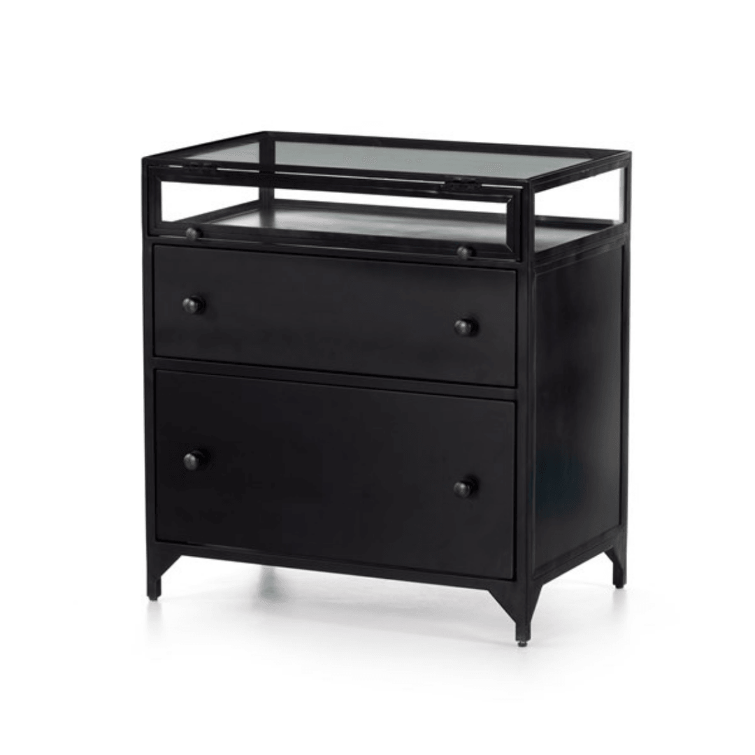 SUTTON SHADOW BOX NIGHTSTAND-BLACK - Design for the PPL
